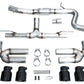 AWE 22-24 Audi 8Y S3 Track Edition Exhaust  - Diamond Black Tips