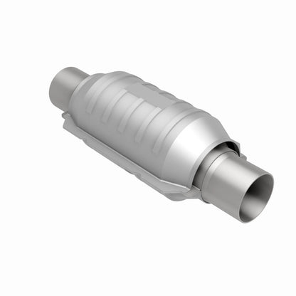 MagnaFlow Conv Univ 3in Inlet/Outlet Center/Center Round 9in Body L x 5.125in W x 13in Overall L - Graveyard Performance