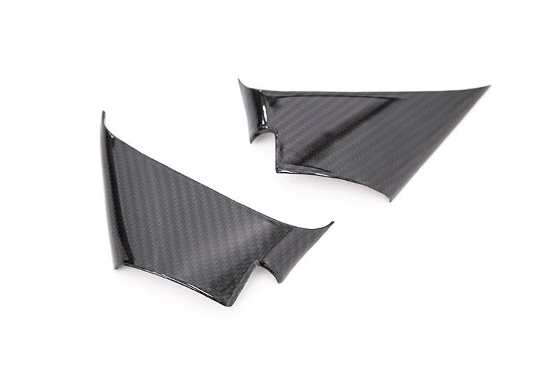 OLM LE Dry Carbon Fiber Lower Mirror Mount Cover - 2015-2021 Subaru WRX / STI / 2015-2017 Crosstrek - Graveyard Performance