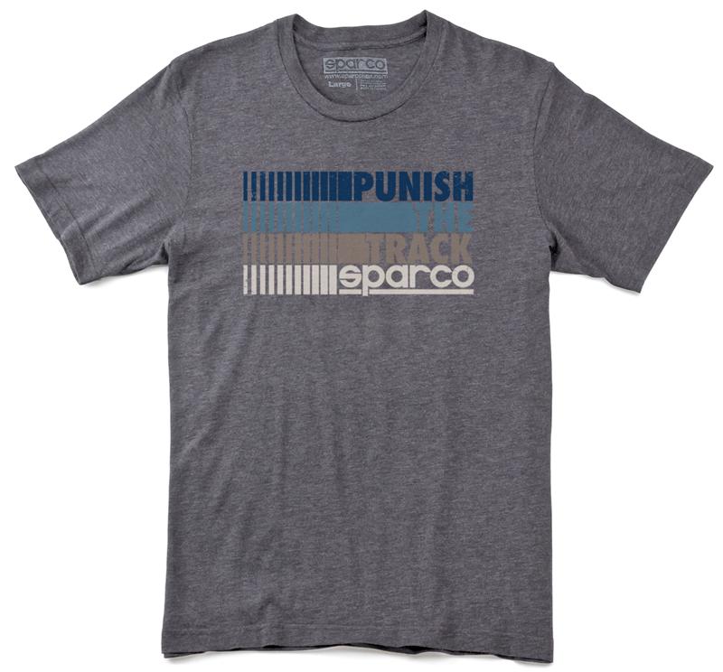 Sparco T-Shirt Punish Gry Lrg - Graveyard Performance
