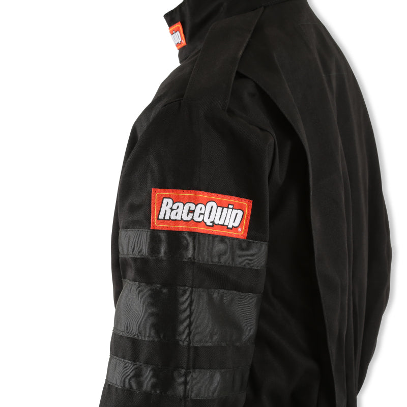 RaceQuip Black SFI-1 1-L Suit - Medium Tall - Graveyard Performance