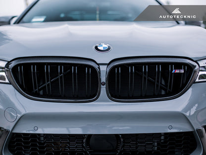 AutoTecknic Carbon Fiber Front Grille Surround Set - F90 M5 - Graveyard Performance