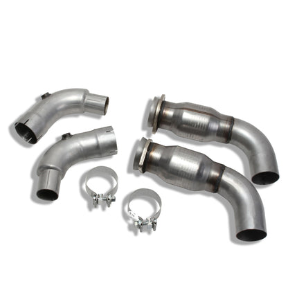 BBK 15-20 Ford Mustang GT 3in Short Mid Pipe Kit w/Cats (Use LT Header 1633/16330/1856/18560) - Graveyard Performance