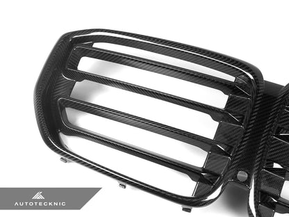 AutoTecknic Dry Carbon M-Inspired Front Grille - G05 X5 LCI - Graveyard Performance