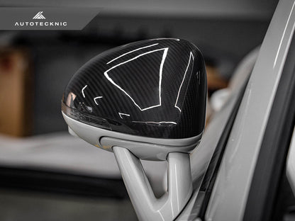 AutoTecknic Replacement Dry Carbon Mirror Covers - Porsche 95B Macan - Graveyard Performance