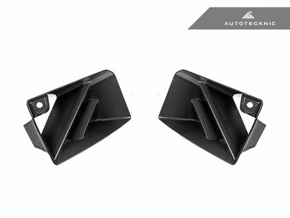 AutoTecknic Dry Carbon Corsa Front Bumper Lower Vent Set - G87 M2 - Graveyard Performance
