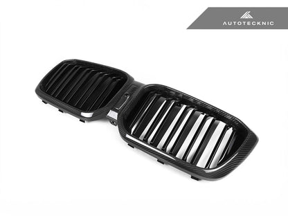 AutoTecknic Dry Carbon Fiber Dual-Slats Front Grille Set - G01 X3 LCI | G02 X4 LCI - Graveyard Performance