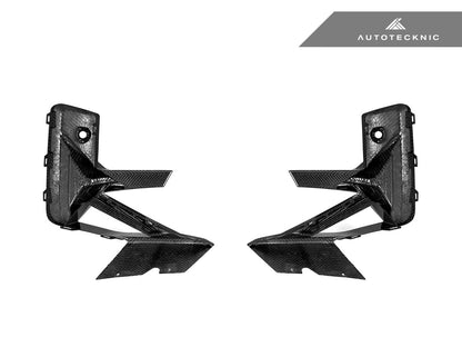 AutoTecknic Dry Carbon Front Bumper Trim Set - F97 X3M LCI | F98 X4M LCI - Graveyard Performance