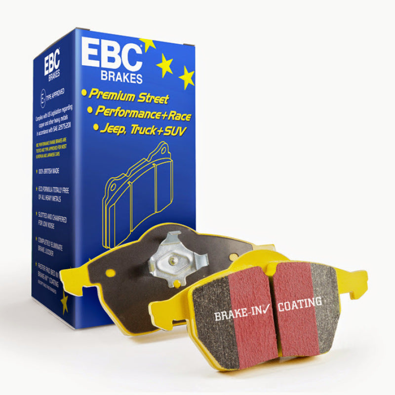 EBC 07-10 Audi TT Quattro 3.2 Yellowstuff Front Brake Pads - Graveyard Performance