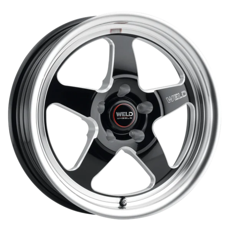 Weld S155 17X10 Ventura Drag 5X135 ET10 BS5.9 Gloss Black MIL Dia 87.1 - Graveyard Performance