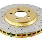 DBA 05-10 Mustang GT/ 11+ V6 Front Drilled & Slotted 4000 Series Rotor