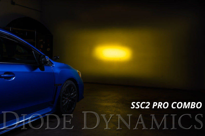 Diode Dynamics 15-21 Subaru WRX/STi Pro Stage Series 2in LED Ditch Light Kit - Yellow Combo