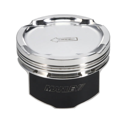 Manley 08+ Mitsubishi Evo X (4B11T) 86.5mm +.5mm Oversize Bore 9.0:1 Dish Piston Set with Rings - Graveyard Performance