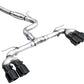 AWE MK8 Volkswagen Golf R 3in Track Edition Quad Exhaust - Diamond Black Tips