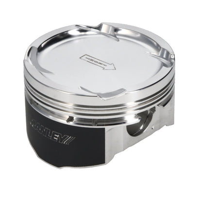 Manley 08+ Mitsubishi Evo X (4B11T) 86.5mm +.5mm Oversize Bore 9.0:1 Dish Piston Set with Rings - Graveyard Performance