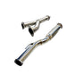 ISR Performance GT Single Exhaust - Hyundai Genesis Coupe 3.8 - Burnt Tip