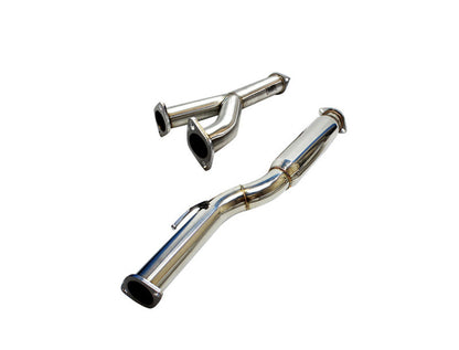 ISR Performance GT Single Exhaust - Hyundai Genesis Coupe 3.8 - Burnt Tip - Graveyard Performance