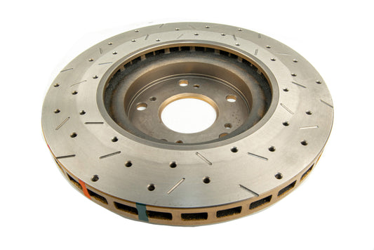 DBA 02-05 RSX (Type S) / 06-07 Civic Si 2.0L Front Drilled & Slotted 4000 Series Rotor - Graveyard Performance