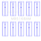 King Engine Bearings Honda F22B/H22A (Size +0.75mm) Main Bearing Set