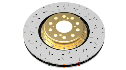 DBA 05-10 Ford Mustang GT Front 5000 Series Drilled & Slotted Ring - Graveyard Performance