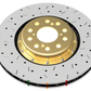 DBA 09+ Nissan GTR R-35 Rear Drilled & Slotted 5000 Series 2 Piece Rotor Assembled w/ Black Hat (Ava