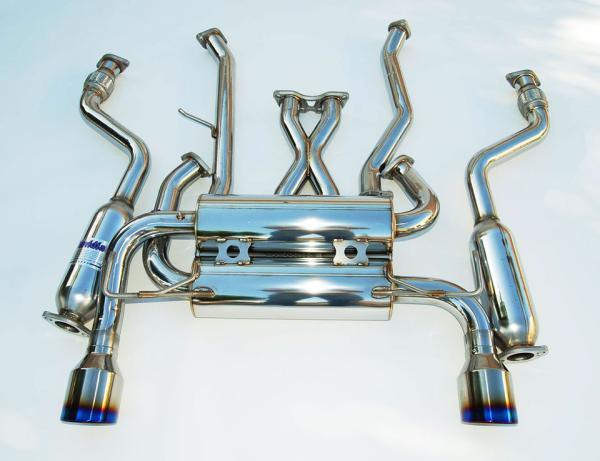 Invidia 07+ Infiniti G37 Coupe Gemini Rolled Titanium Tip Cat-back Exhaust - Graveyard Performance