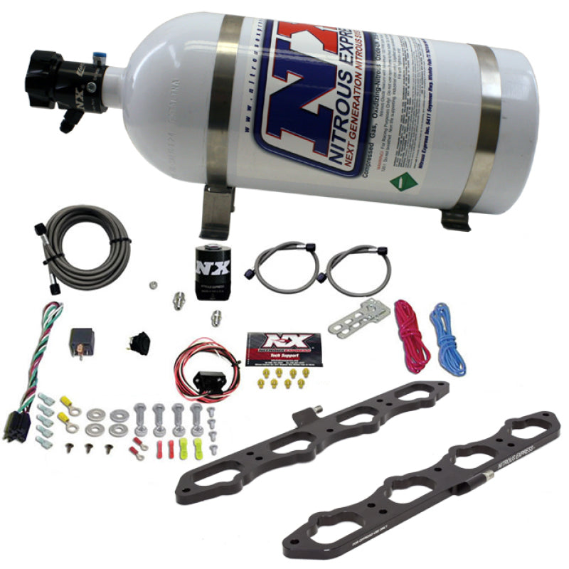 Nitrous Express 2018+ Ford 5.0L Coyote Dry Direct Port Plate System w/10lb Bottle - Graveyard Performance