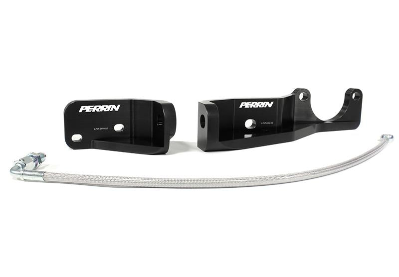 PERRIN 15-21 Subaru Impreza/WRX/STI Pitch Stop Mount & Firewall Brace - Black - Graveyard Performance