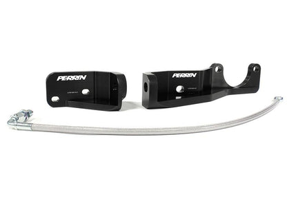 PERRIN 15-21 Subaru Impreza/WRX/STI Pitch Stop Mount & Firewall Brace - Black - Graveyard Performance