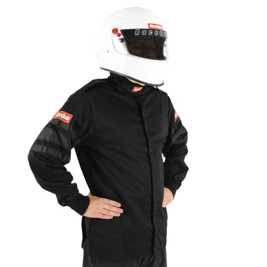 RaceQuip Black SFI-1 1-L Jacket - Large
