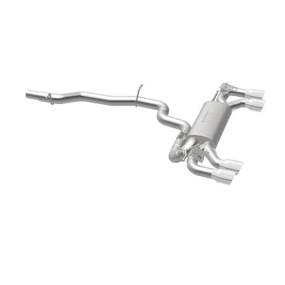 MagnaFlow Sys C/B 2015-2017 Volkswagen Golf R 3in Polished SS Quad Tip Split Rear Exit - Graveyard Performance