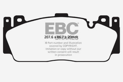 EBC 12+ BMW M5 4.4 Twin Turbo (F10) Yellowstuff Front Brake Pads - Graveyard Performance
