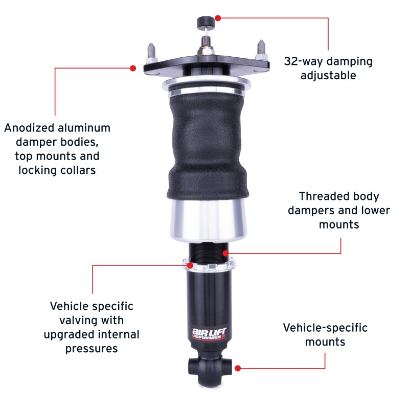 Air Lift Performance 12-25 Subaru BRZ / 12-20 Toyota GT86 Rear Air Suspension Kit - Graveyard Performance