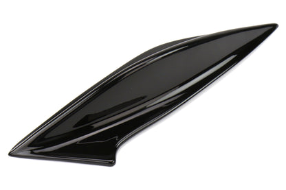 OLM STI Spoiler Side Fins - Crystal Black Silica / Raven - 2015-2021 Subaru WRX / STI - Graveyard Performance