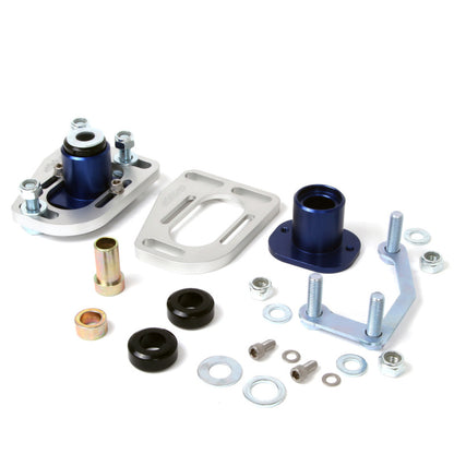 BBK 79-93 Mustang Caster Camber Plate Kit - Silver Anodized Finish - Graveyard Performance