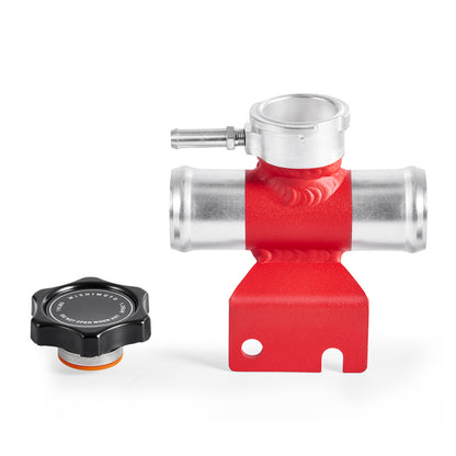 Mishimoto 08-15 Mitsubishi Lancer Evo X Coolant Fill Inlet - Red - Graveyard Performance