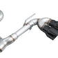 AWE MK8 Volkswagen Golf R 3in Track Edition Quad Exhaust - Diamond Black Tips