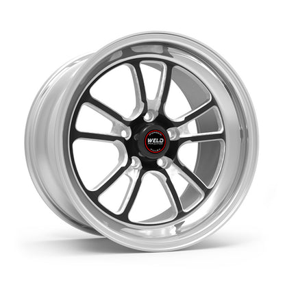 Weld S70 RT-S 17x10in / 5x120 BP / 7.2in. BS - Black Center - Polished Shell Wheel - Graveyard Performance