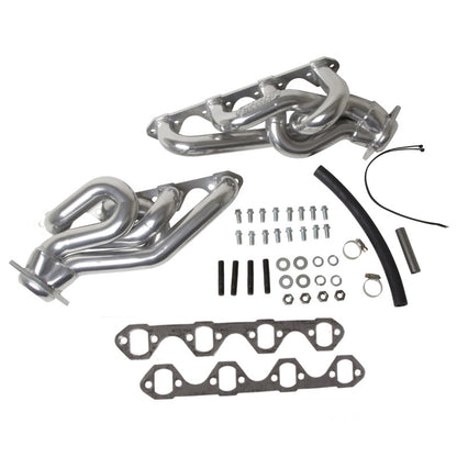 BBK 86-93 Mustang 5.0 Shorty Tuned Length Exhaust Headers - 1-5/8 Silver Ceramic - Graveyard Performance