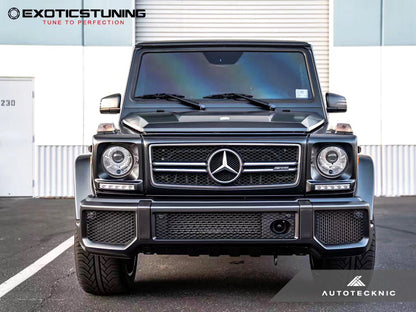 AutoTecknic Carbon Fiber Front Bumper Bull Bar Cover  - Mercedes-Benz W463 G-Class - Graveyard Performance