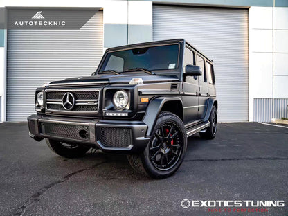 AutoTecknic Carbon Fiber Front Bumper Bull Bar Cover  - Mercedes-Benz W463 G-Class - Graveyard Performance