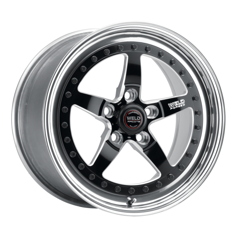 Weld Weldstar 17x5 / 5x4.75 BP / 2.2in. BS Black Wheel - High Pad - Graveyard Performance