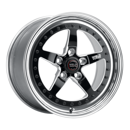 Weld Weldstar 17x5 / 5x4.75 BP / 2.2in. BS Black Wheel - High Pad - Graveyard Performance