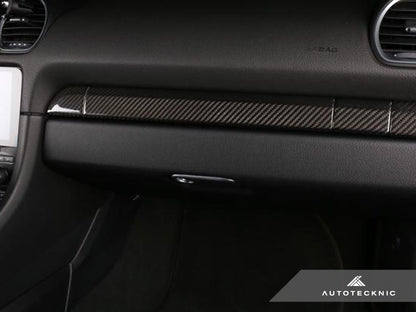 AutoTecknic Dry Carbon Fiber Interior Trim - Porsche 718 Cayman | Boxster - Graveyard Performance