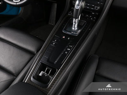 AutoTecknic Dry Carbon Fiber Interior Trim - Porsche 718 Cayman | Boxster - Graveyard Performance