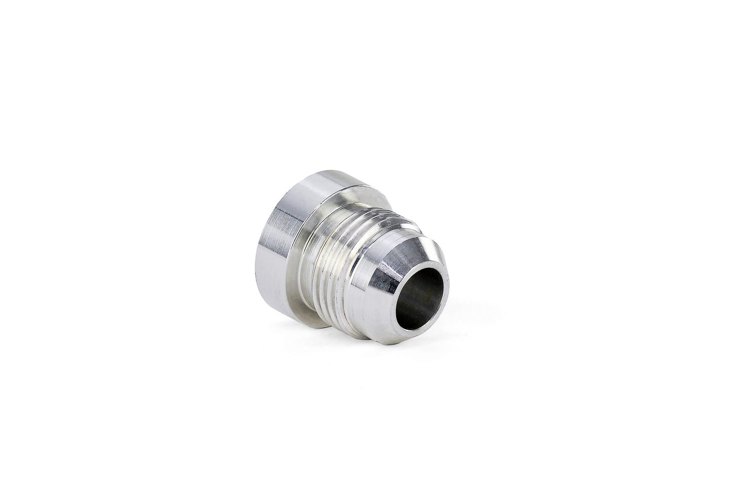 HPS Performance -6 AN Fittings Male Weld On Bung, Raw Aluminum