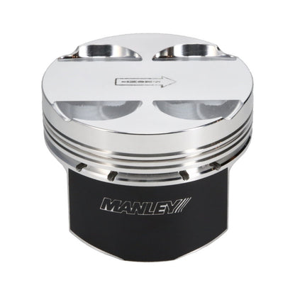 Manley Hyundai Genesis Coupe 2.0L Turbo 86.0mm +.5mm Oversized Bore 9.3:1 Dish Piston Set with Rings - Graveyard Performance