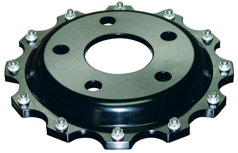 DBA 2008+ Mitsubishi EVO 10 T3 5000 Series Drilled and Slotted Front Replacement Rotor w/NAS Nuts KP - Graveyard Performance