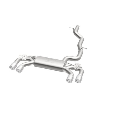 MagnaFlow Sys C/B 2015-2017 Volkswagen Golf R 3in Polished SS Quad Tip Split Rear Exit - Graveyard Performance