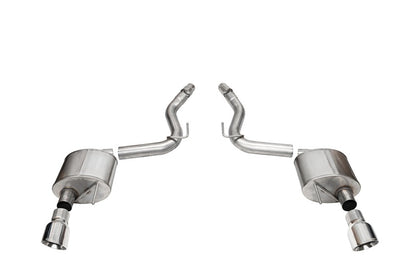 Corsa 2024+ Ford Mustang Sport Axle-Back Dual Rear Exit with 4.5in Polished Pro-Series Tips - Graveyard Performance